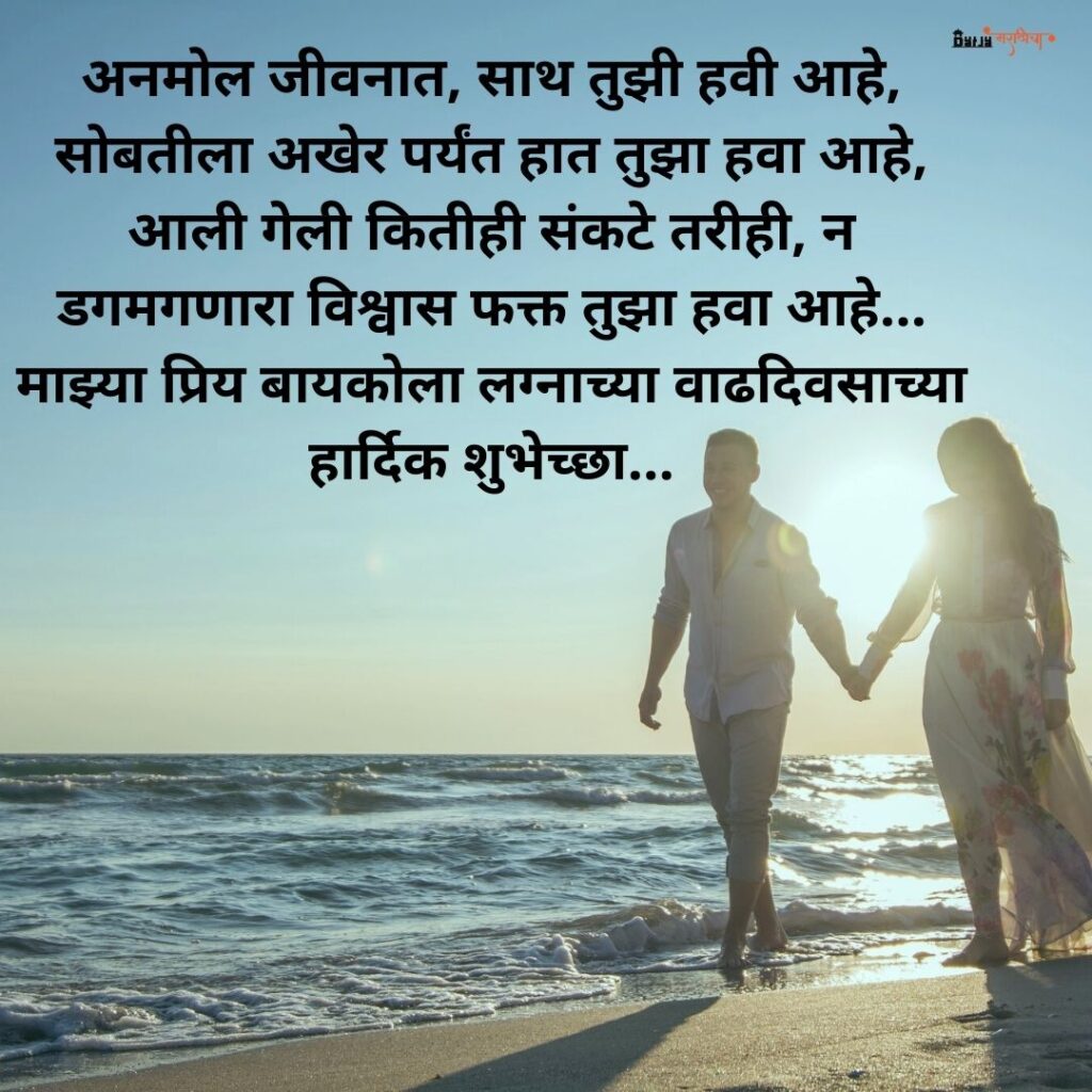 Marriage Anniversary Wishes in Marathi 