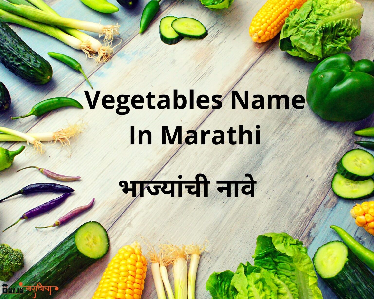 Vegetables Name In Marathi | भाज्यांची नावे । Vegetables In Marathi